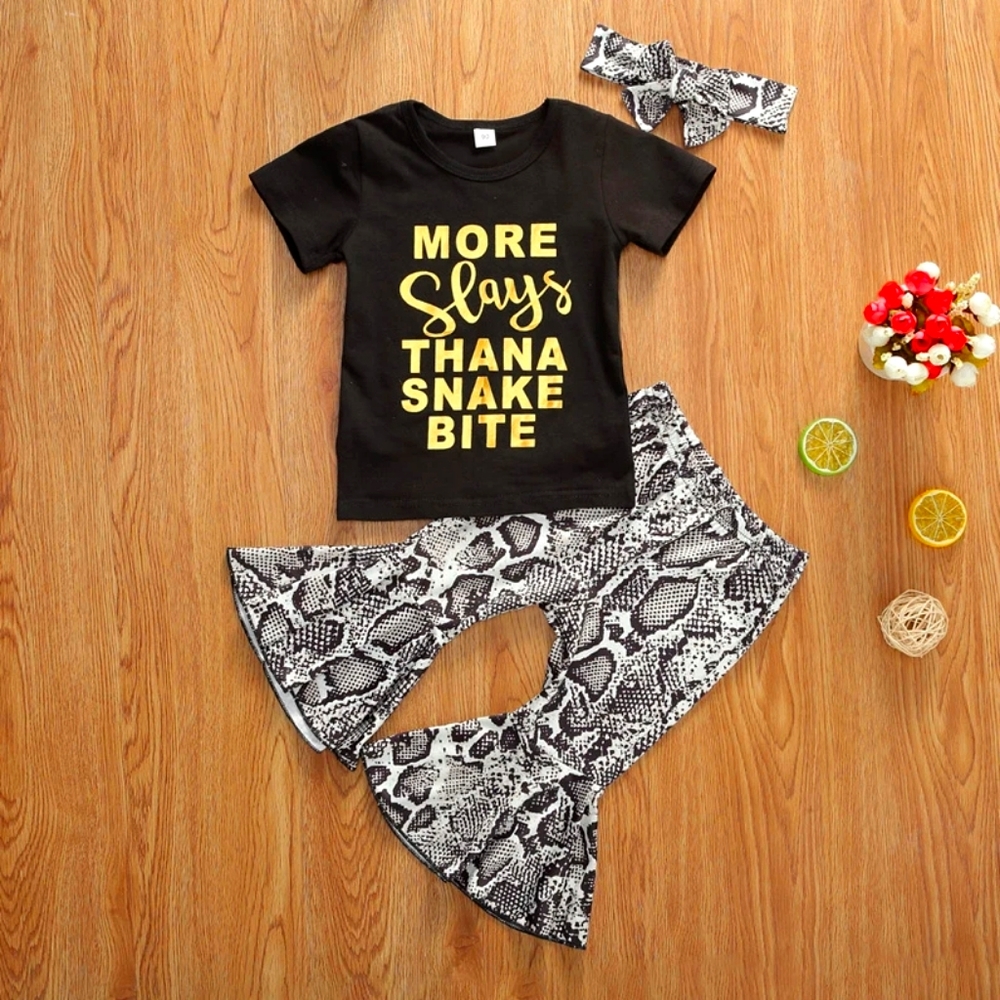 3-Piece Snake Print Set